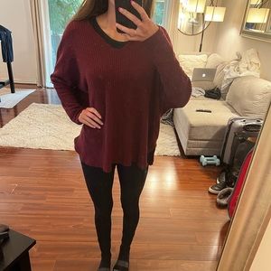 Urban outfitters maroon long sleeve size medium